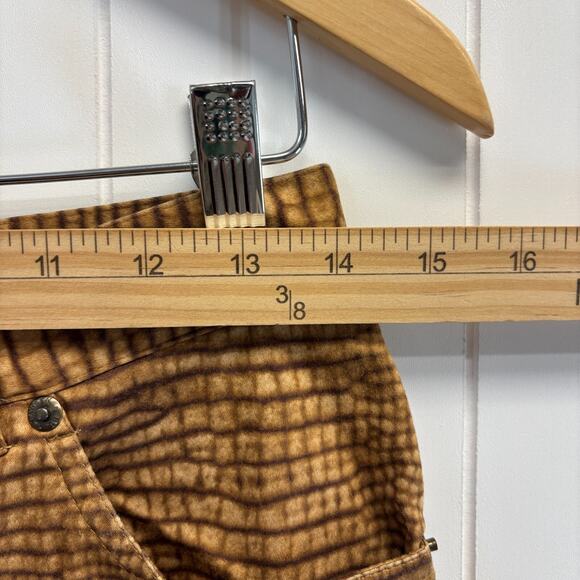 Lauren Ralph Lauren Women Old Money Snakeskin Print Pants Size 8 Quiet Luxury - Picture 4 of 8